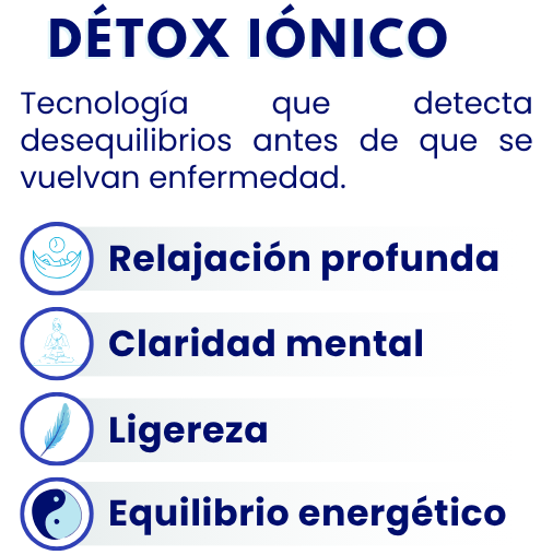 Detox Iónico: Tecnología que detecta desequilibrios antes de que se vuelvan enfermedad.